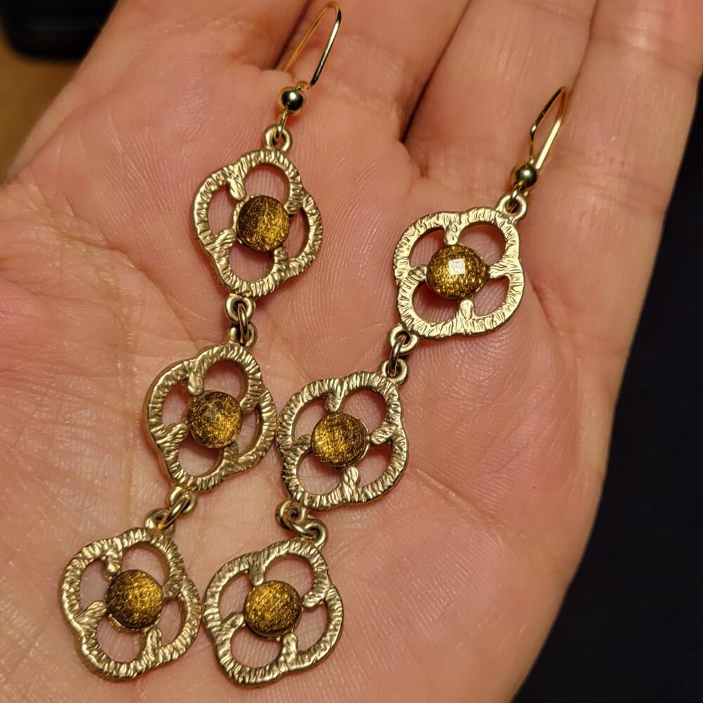 Gold Dangly Earrings